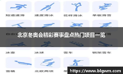 北京冬奥会精彩赛事盘点热门项目一览