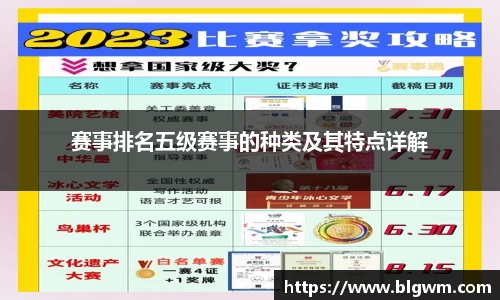 赛事排名五级赛事的种类及其特点详解