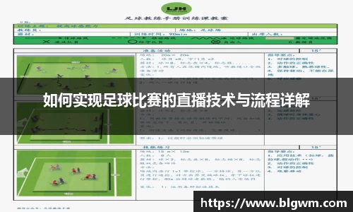 如何实现足球比赛的直播技术与流程详解